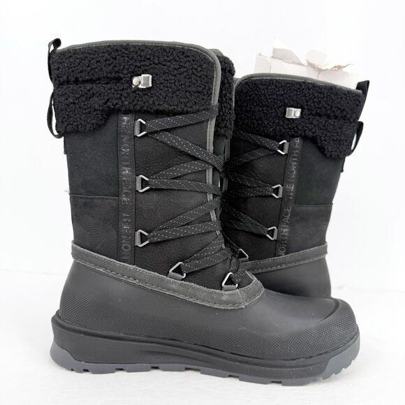The North Face Womens Shellista V Mid Winter Boots US 6.5 Black WP Insulated NIB - Picture 4 of 11